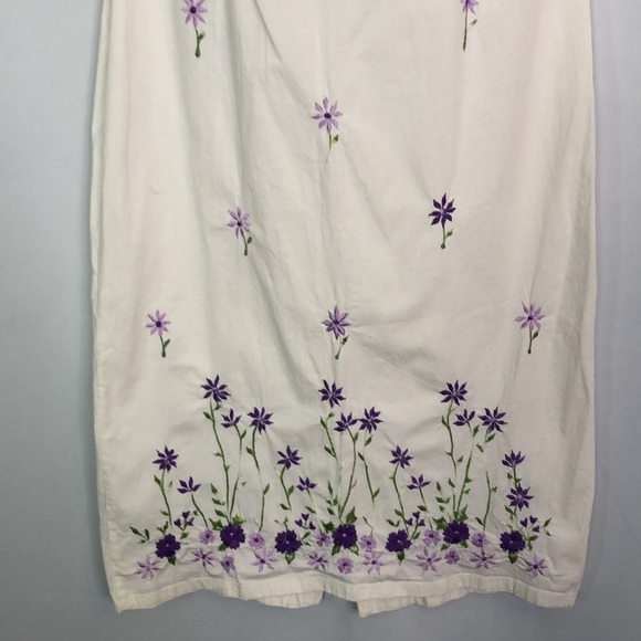 Love Potion Strapless Embroidered Cream Fit Dress Size L - Picture 4 of 12